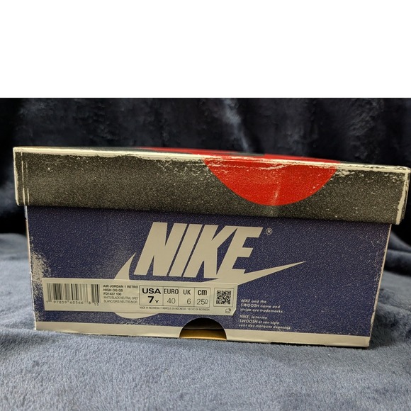 Nike Air Jordan 1 High OG Rare Air Deep Royal Blue 7Y / Women's 8.5 FD1437-100 - Picture 4 of 16